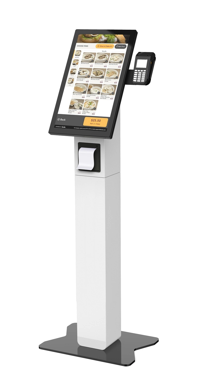 Touch Screen POS System Self Pay Self Service Payment Order Kiosk for Mcdonald Kfc Restaurant Manufacturers
