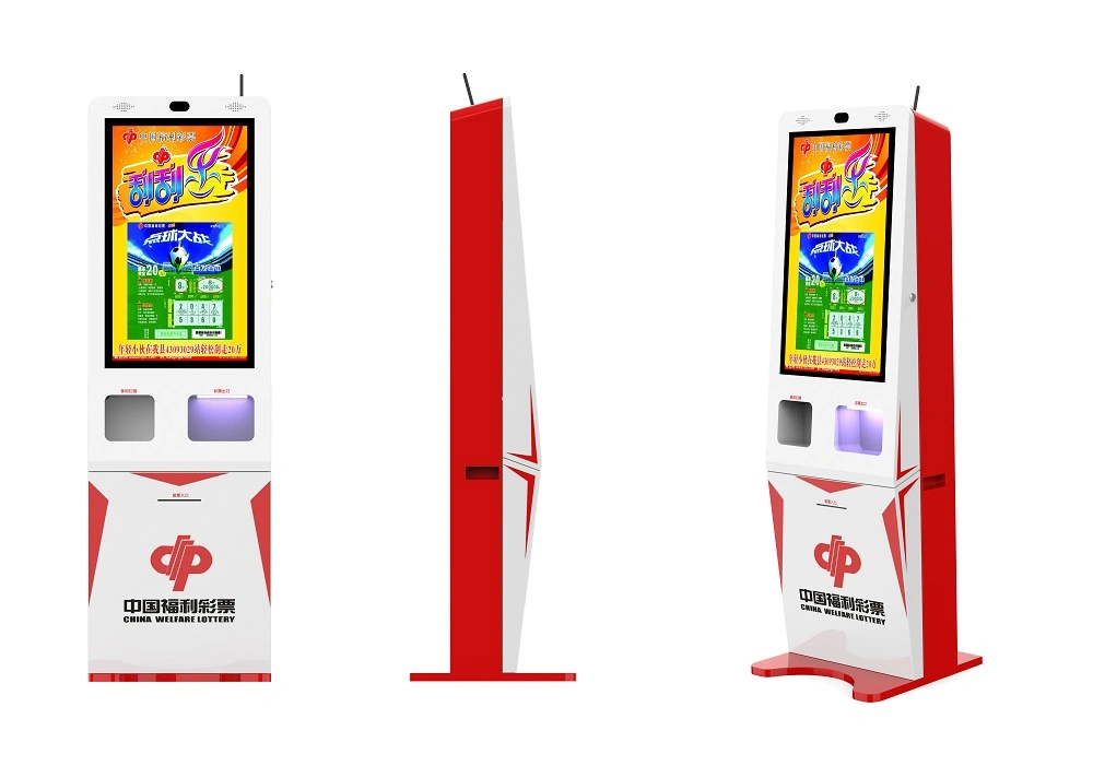 Self Service Vending Machine for Smart Lottery Ticket Kiosk with Ticket Printer and Qr Scanner