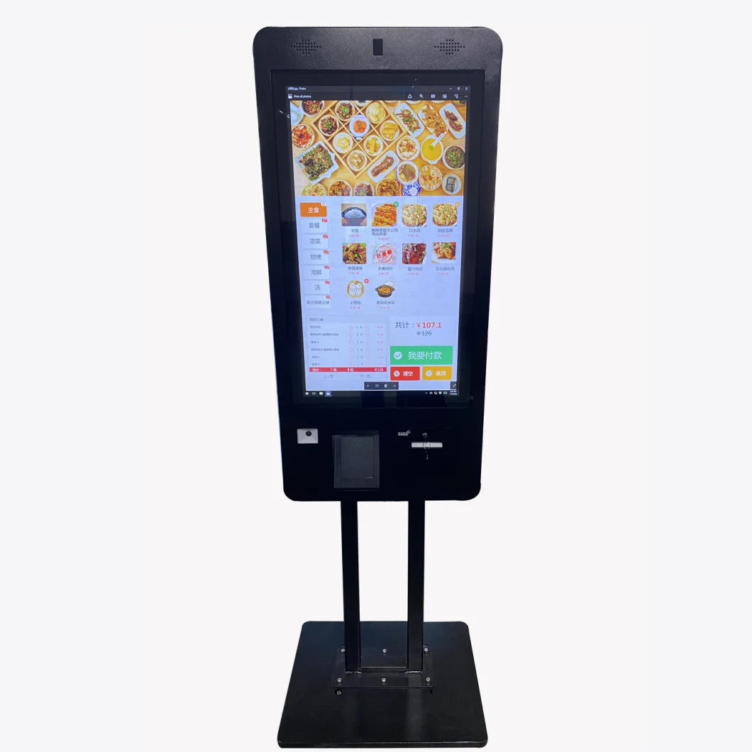 Touch Screen One Time Checkout Machine Ordering Restaurant Self Order Kiosk Restaurant Kiosk