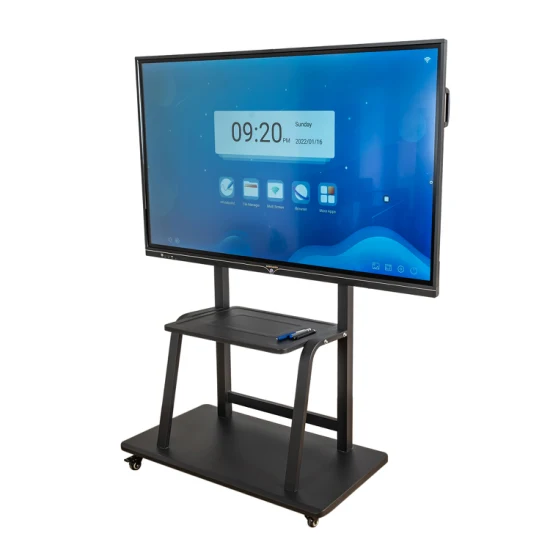 Monitor da tavolo a LED ad alta risoluzione 3840 * 2160 Lavagna interattiva con tocco delle dita 4K Meeting Interactive Smartboard a schermo piatto 65, 75, 85, 86, 98 Economico