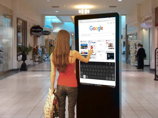 Touchscreen interattivo per interni Koisk Android da 55 pollici da 55 pollici Segnaletica digitale per schermo digitale touch Android Segnaletica digitale per musica