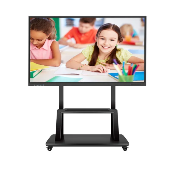 Display LCD multifunzionale 4K con doppio sistema operativo, Android Windows, touch screen antiriflesso a 20 punti, lavagna interattiva, lavagna intelligente per sale riunioni e scuole