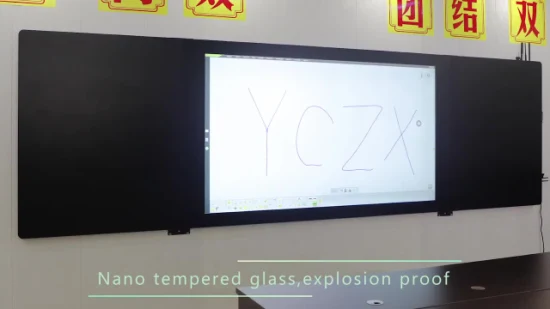 Lavagna interattiva Smart Board per PC con touch screen LCD LED da 75 pollici Nano Board montata a parete
