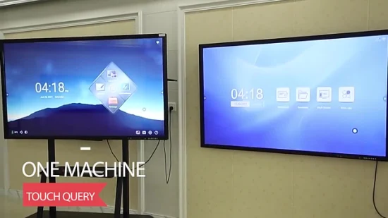 Scheda interattiva per conferenze da 70 pollici Smart Board per ufficio Touch screen interattivo a doppio sistema LED per aziende