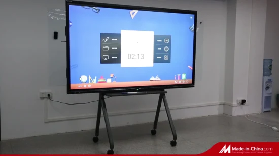 Lavagna interattiva con touch screen capacitivo o a infrarossi con doppio sistema operativo Android / X86 Insegnamento in classe Lavagna interattiva con pannello intelligente da 85 pollici