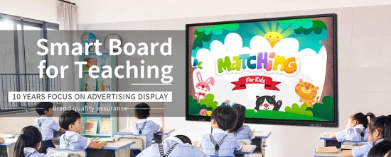 OEM Factory 4K Classroom TV Display Schermo piatto interattivo Scrittura digitale Lavagna LCD Touch Screen Smart Board per insegnamento e riunioni